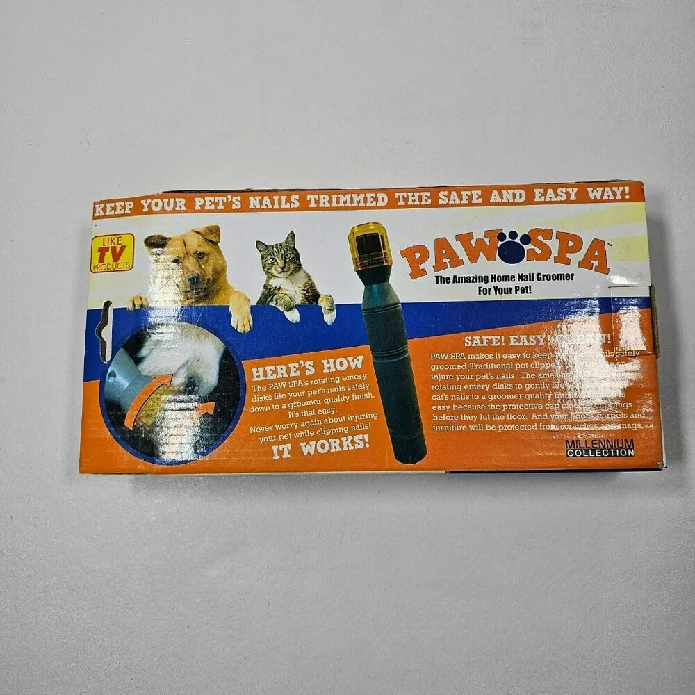 Paw Spa Pet Nail Trimmer Clipper Grooming Tool Dog Cat Battery Powered NEW